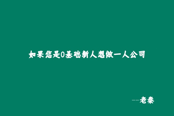 图片[1] 老秦给你准备了一套线下内训价值百W的超级个体模型和一人公司如何搭建？ 老秦