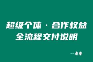 虚拟AI云仓储·超级个体·合作权益 & 全流程交付说明 老秦